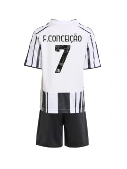 Billige Juventus Francisco Conceicao #7 Hjemmedraktsett Barn 2025-26 Kortermet (+ Korte bukser)